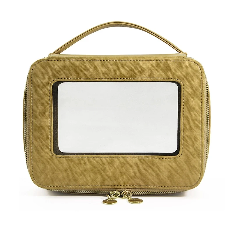 WeaveWin Customize Clear waterproof travel wash zipper toiletry beauty pouch set transparent pvc makeup organizer cosmetic bag