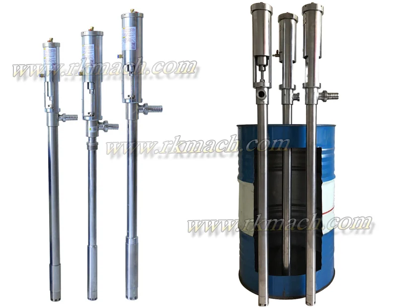 500L/H 800L/H lubrication pump air operated drum pump pneumatic barrel pump air driven barrel pump for gel glue