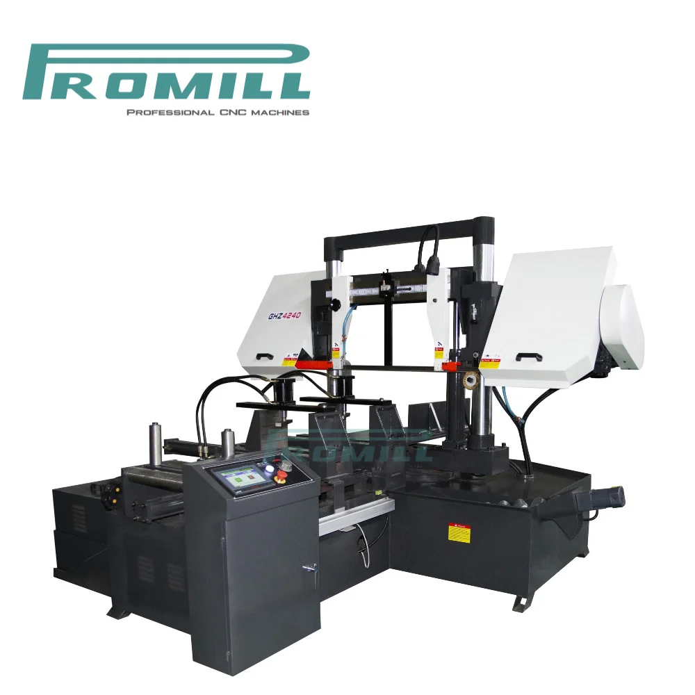 Quality certification Double Column Band Saw Machine Full Auto Horizontal Metal Bandsaw for Metal Cutting  GHZ4240