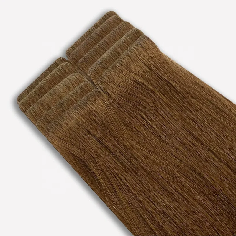 100% European Remy Hair Machine Injected invisible Tape In Hair Extensions