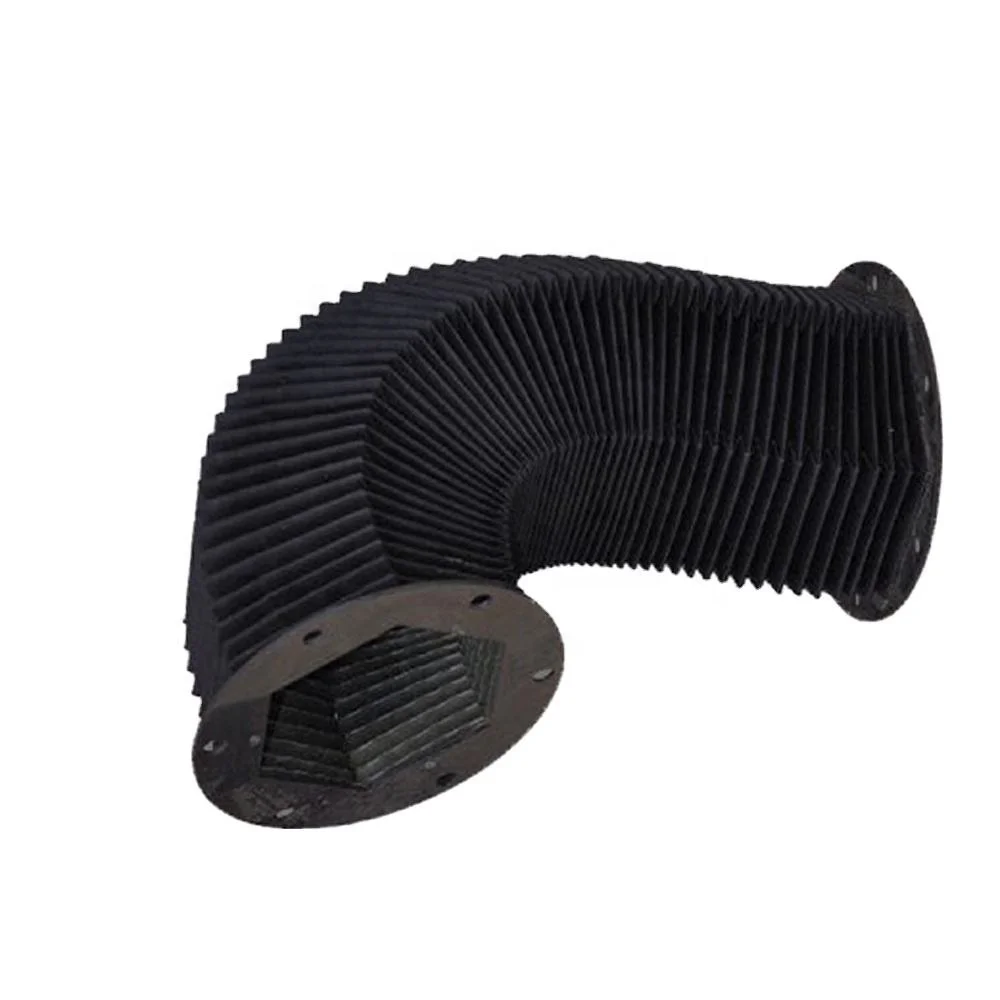 flexible accordion thread rod rubber cylinder type dustproof protective bellows covers