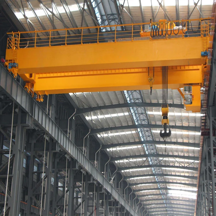 loading and unloading overhead crane 35 ton warehouse double girder bridge crane