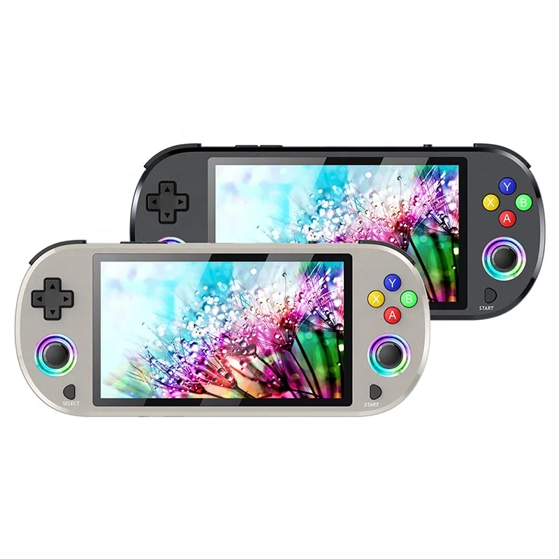 M22 Pro Retro Video Emulator 5 Inch IPS Screen Linux Pockets Double Joystick Handheld Game Player Console For Kids Adult M22Pro