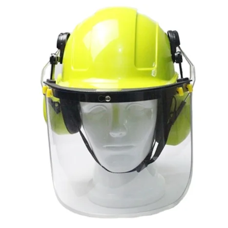 Industrial safety helmet with face shield earmuffs Electrically safety helmet for construction