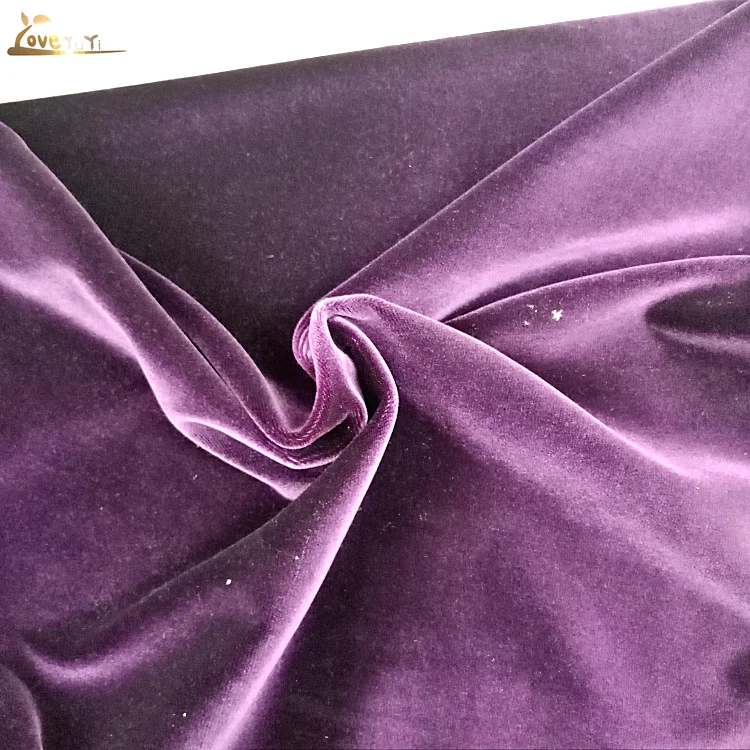 Hot Sale Super Soft Shiny Colorful Upholstery Plain Cut Sofa Velvet Fabric