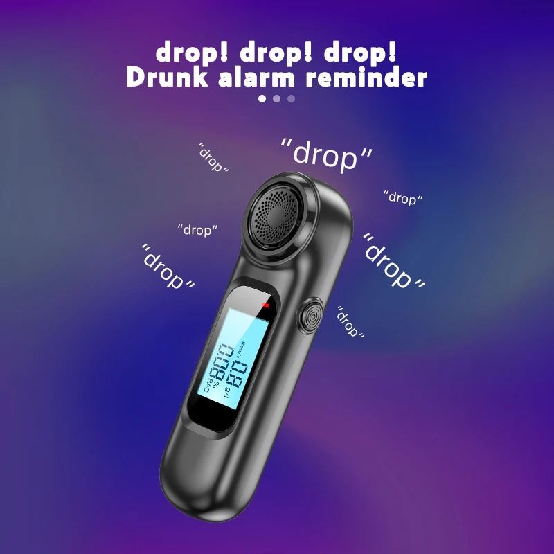 1 Piece Handheld Backlight Digital Alcohol Tester Digital Alcohol Breath Tester Breath Analyzer LCD Detector Backlight