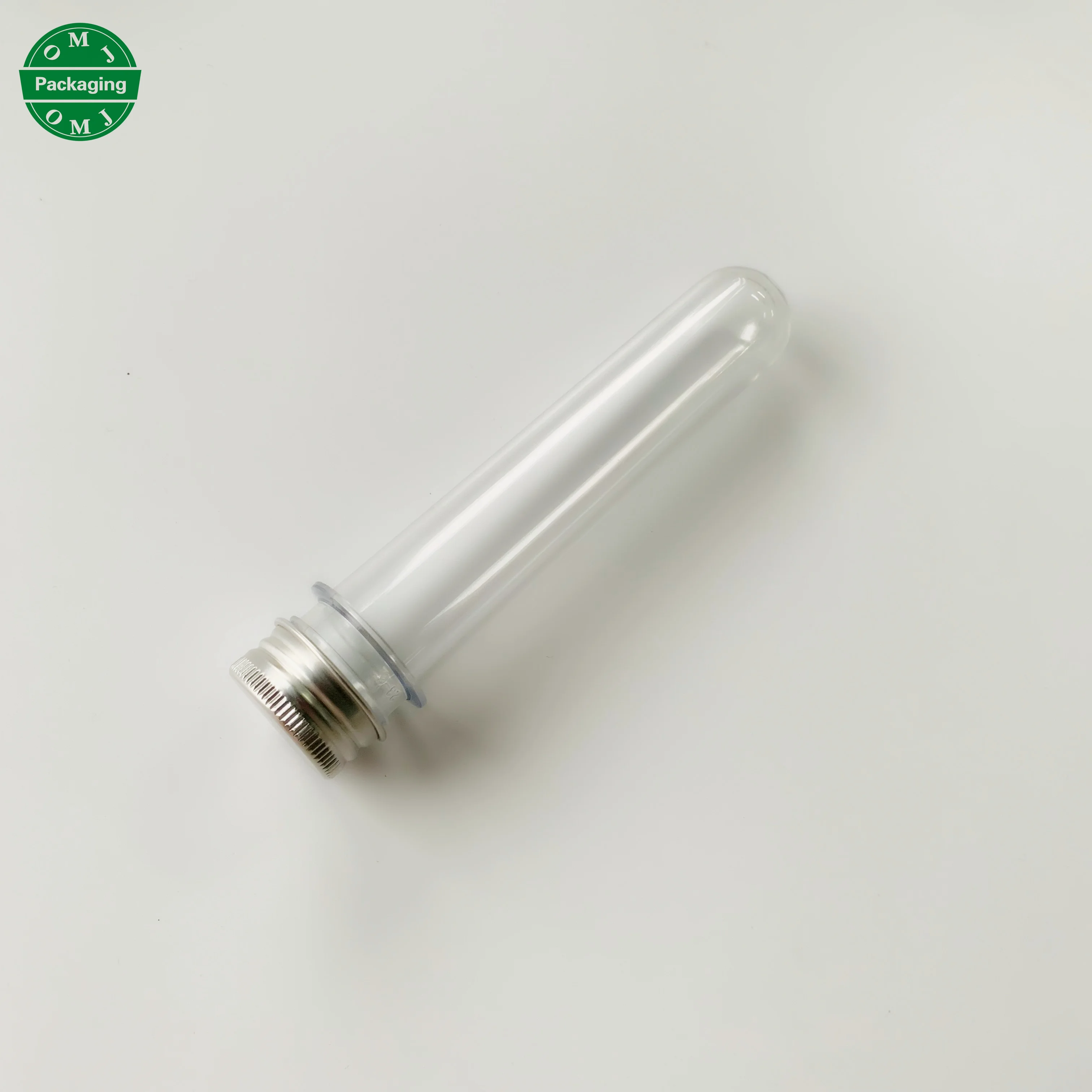 In stock fast shipping round bottom plastic test tube 40 ml with screw cap for USB storage