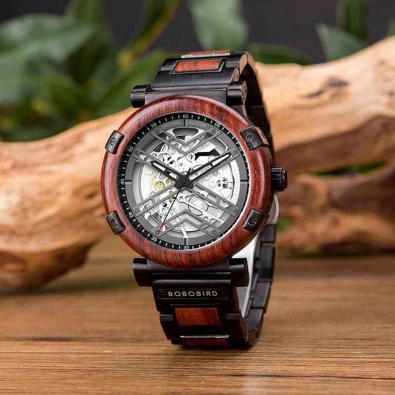 Fast Delivery Festival Gift Japan Original Sport Watch with Luxury Customization Wood Mechanical Low MOQ Dropshipping