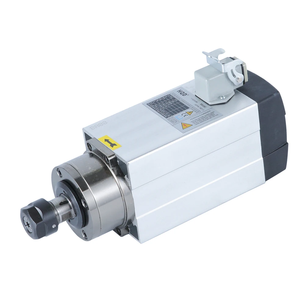 
HQD GDF46 18Z 1.5 1.5KW 18000rpm 0.8Nm 220v 5.6A 300Hz ER20 6kg air cooled spindle with mount 