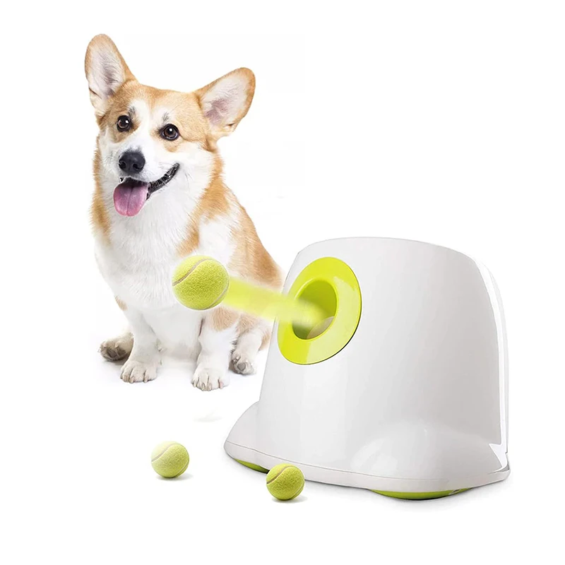 Automatic Ball Launcher for Dogs Interactive Puppy Pet Ball Indoor Thrower Fetch Machine