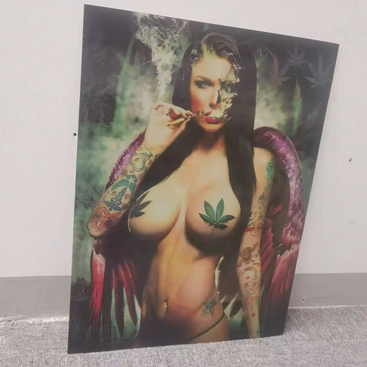 sexy design 3d posters lenticular 3D anime picture of Sexy nude girl  wall poster