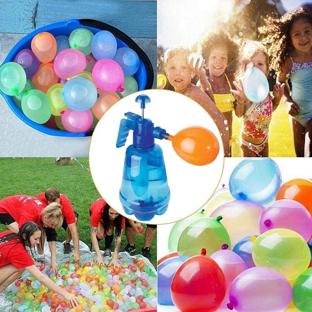 Outdoor toy portable water balloon bomb sprayer pump toilet filling bottle pump water balloon