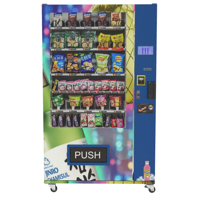Germany Zhongda Automatic Drink Snacks Vending Machine Beer Wine Vending Machine With Cooling System