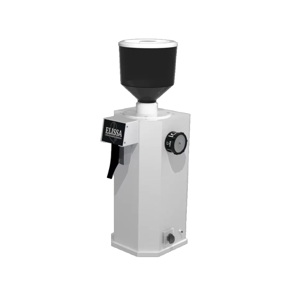 EG-100 Professional Commercial Espresso Coffee Grinder Industrial Metal Housing French Operating Langua Elissa Co