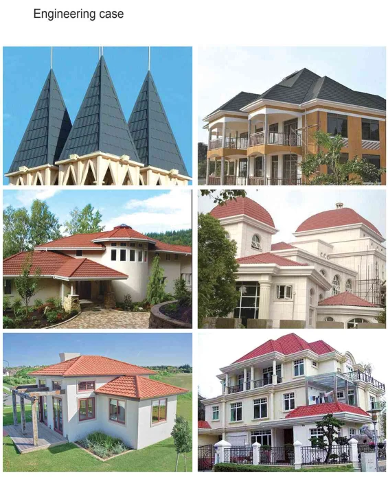Color Shingle Type Colorful Stone Coated Corrugated Steel Metal Roofing Tile Stone Coated Roof Tile