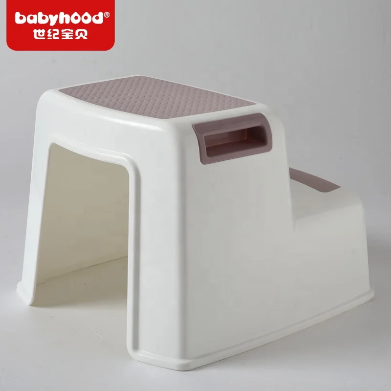 home indoor bathroom plastic stable children kids baby Slip Resistant Dual/2 /two Step stool for boys girls toilet training