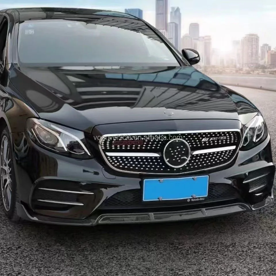 For Mercedes new E-class E300L modified Babos front shovel E200L front and rear lip trim with E63 surrounded tail wing