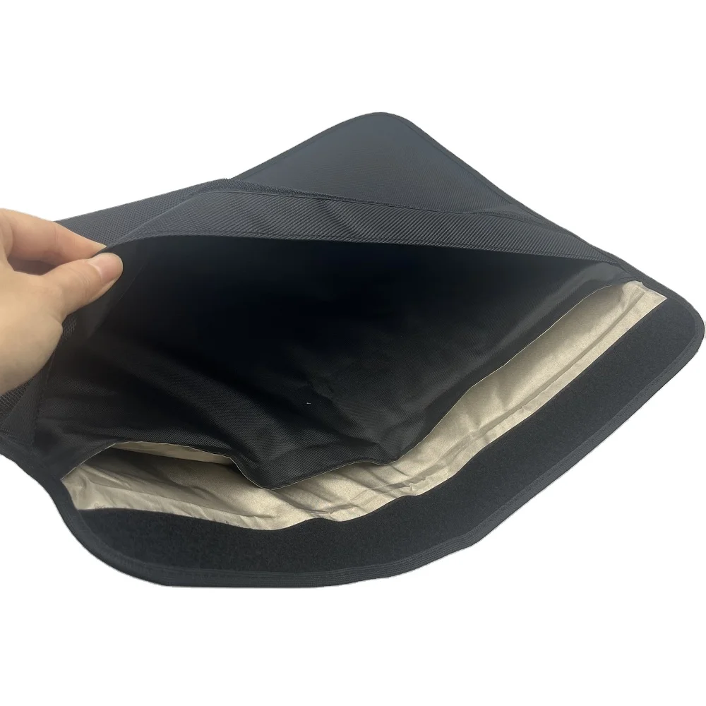 Custom logo computer Faraday bag anti radiation shield fabric lining laptop bag