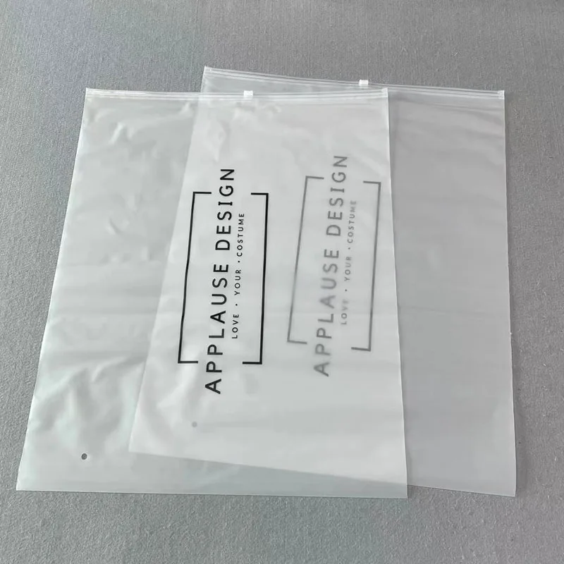 Reusable Waterproof EVA Plastic Zip Lock Swimwear Bags, Customized Print Logo T Shirt Bikini Skirt Dress Packaging Zip Lock Bags