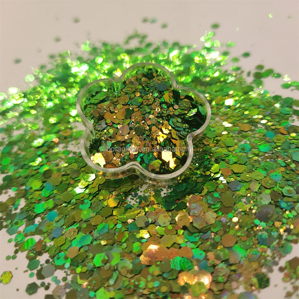 Bulk factory wholesale color shifting color changing glitter chameleon glitter powder