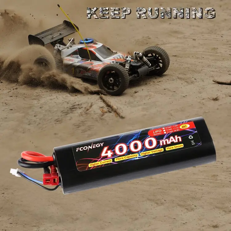 Лидер продаж перезаряжаемый литий-ионный аккумулятор Airsoft с высокой скоростью 7 4 В 50C 4000 мАч