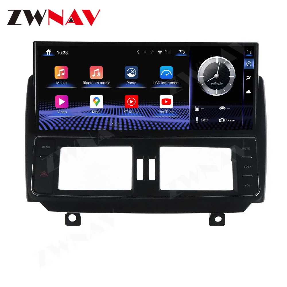 ZWNAV Touch Screen Android12 Car DVD Player GPS Navigation With Carplay Stereo Radio For Toyota Land Cruiser Prado 150 2014-2017