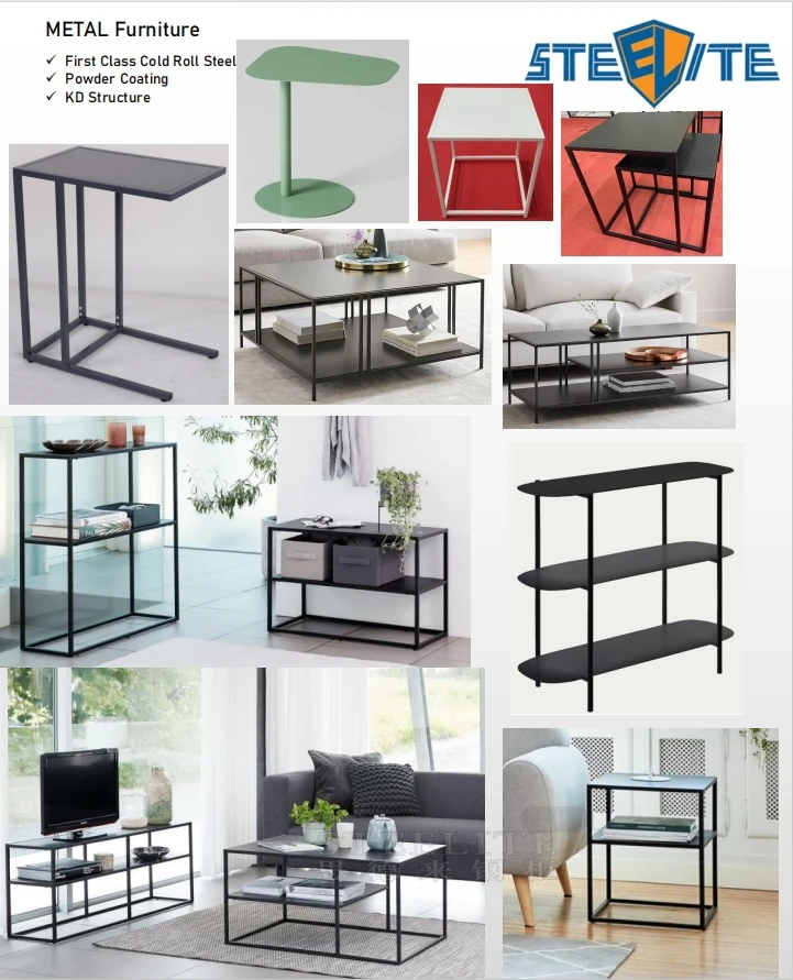 living room steel hallway sida table sofa entrance corner long metal iron console table with modern design