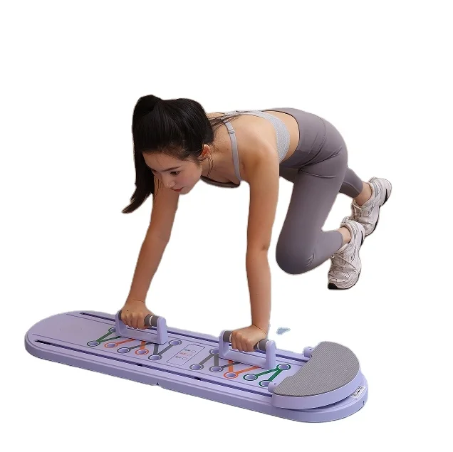 Multi-function Exercise Board fitness board Pilates training board  AB WHEEL pilates bar with resistance band