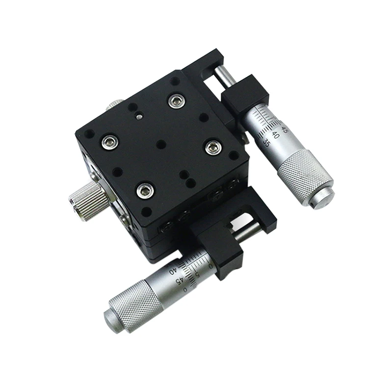
High-precision Xy 2 Axis Linear Stage Sales 40*40mm Optical Alignment Precision Manual Fine-tuning Mobile Sliding Table 