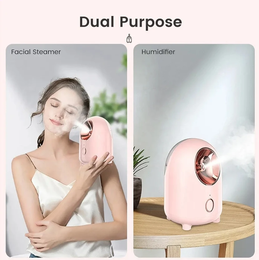 Professional Hot Selling Mini Portable Home Face Steamer Electric Nano Ionic Beauty Sauna SPA Hot Facial Steamer
