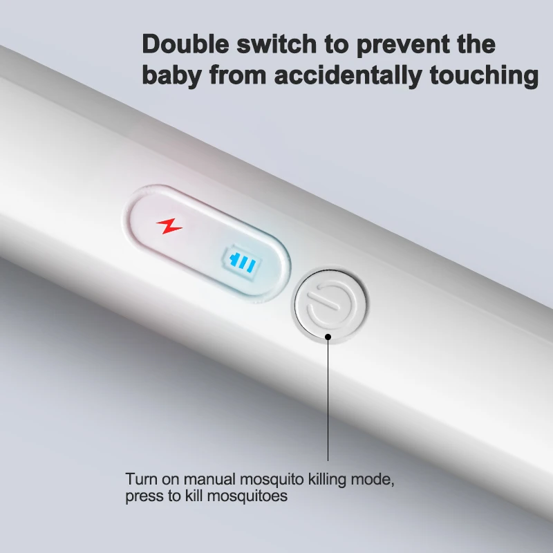 
Rechargeable Electric Mosquito Killer Bug Zapper Fly Swatter Best Mosquito Racket 