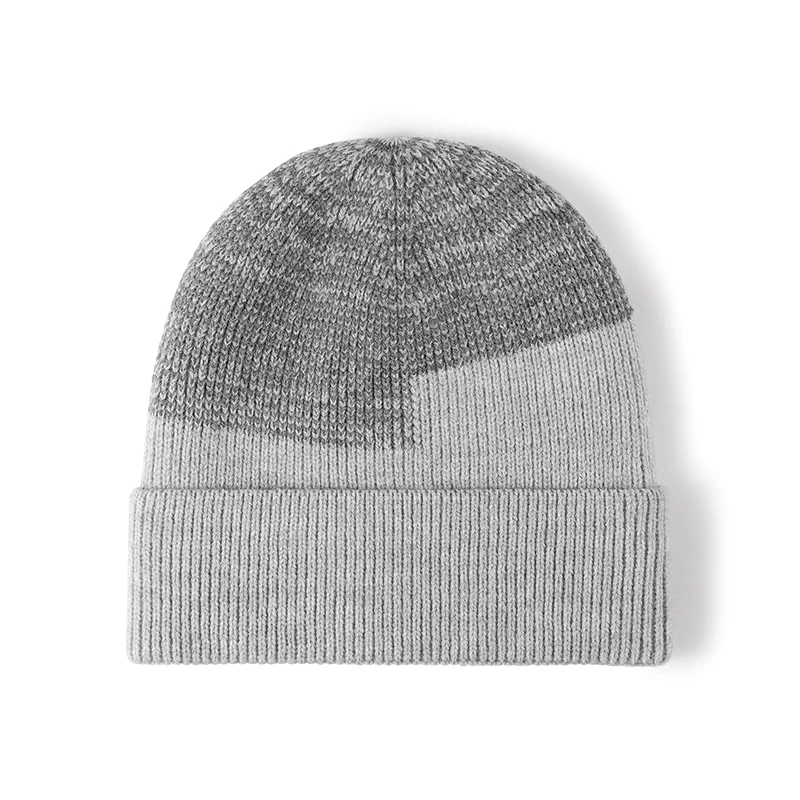 Factory Wholesale Custom New Style Autumn and winterFuzz warm cold hat men and women thicken ear protection color matching knitt