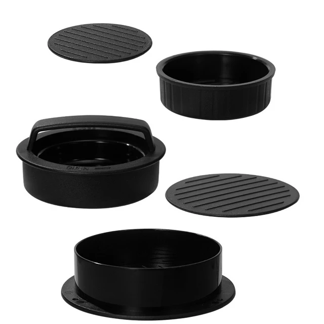 New round Manual Beef Patty Burger Grinder Hamburg Pressure Tool for DIY Baking Poultry Meat & Tools