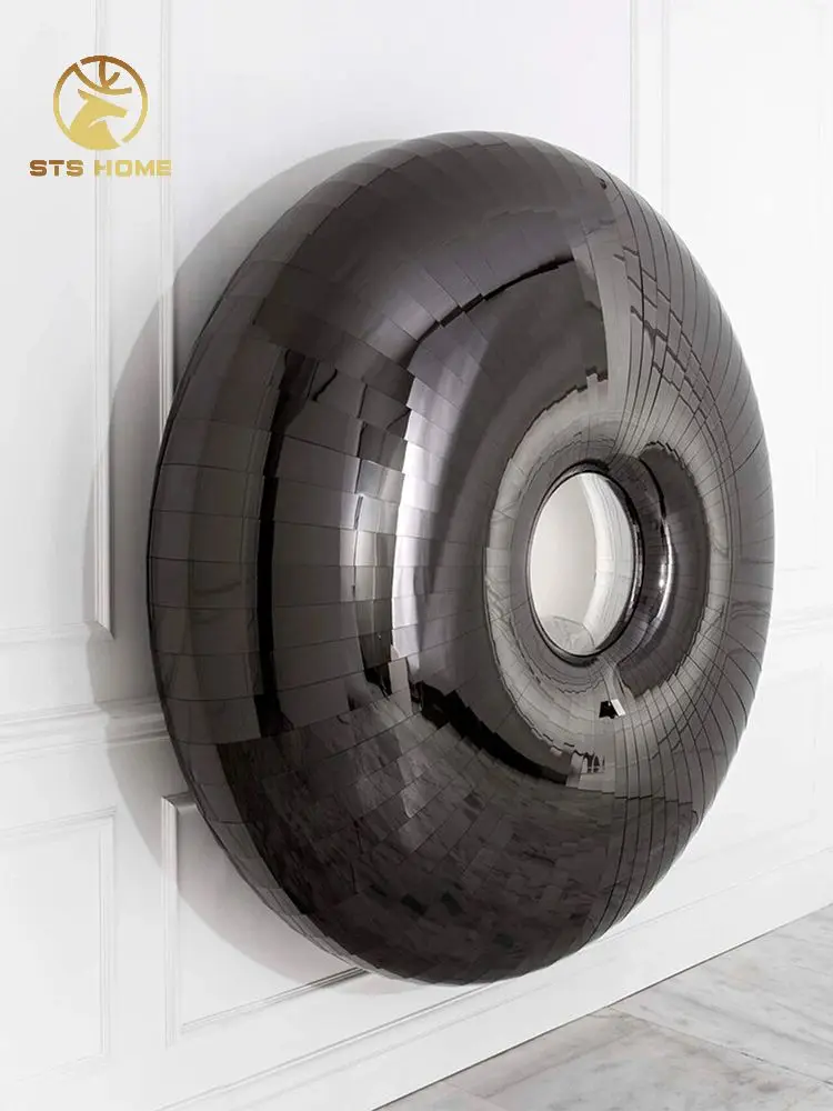 Luxury extendable wall mounted wine cabinet sea urchin stainless steel wall hanging storage cabinet home bar cabinet