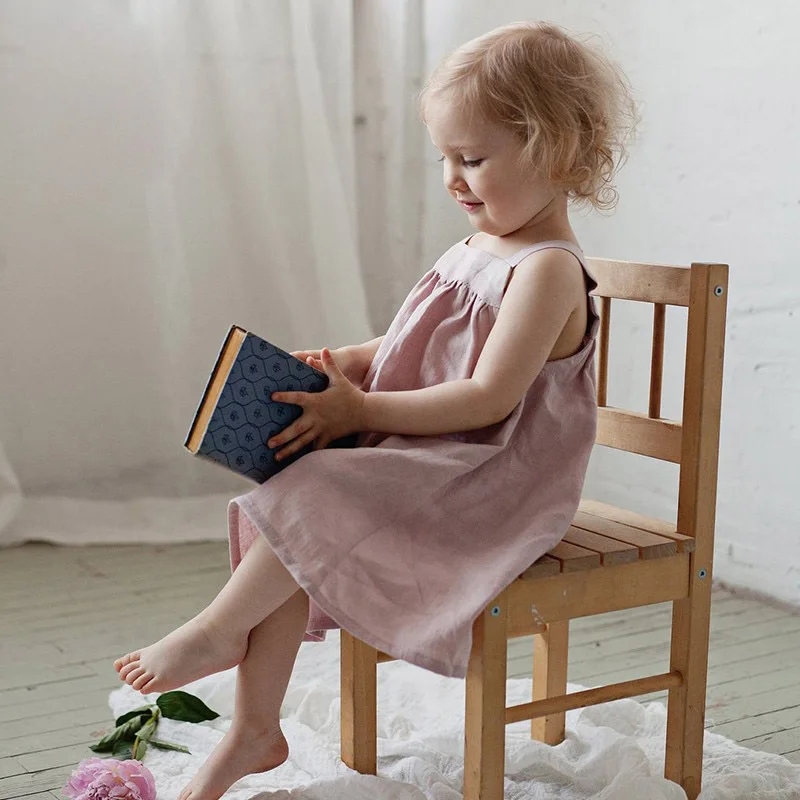 2024 Baby Girl Clothes Girls Dresses 1-16 Years Wholesale Clothing For Kids Dress Linen Dress Baby