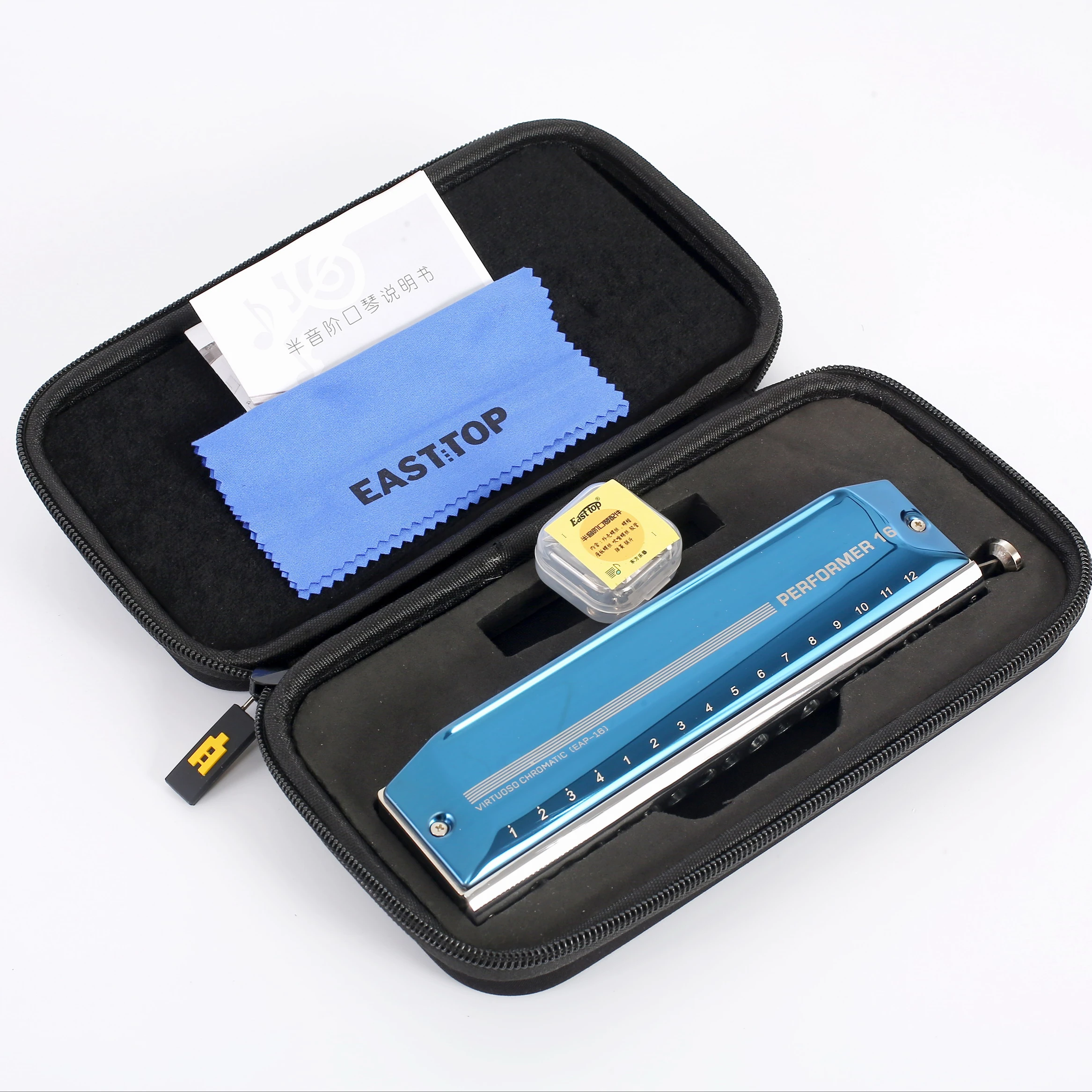 
Easttop EAP-16 new product 16 holes professional chromatic harmonica for player,gift 