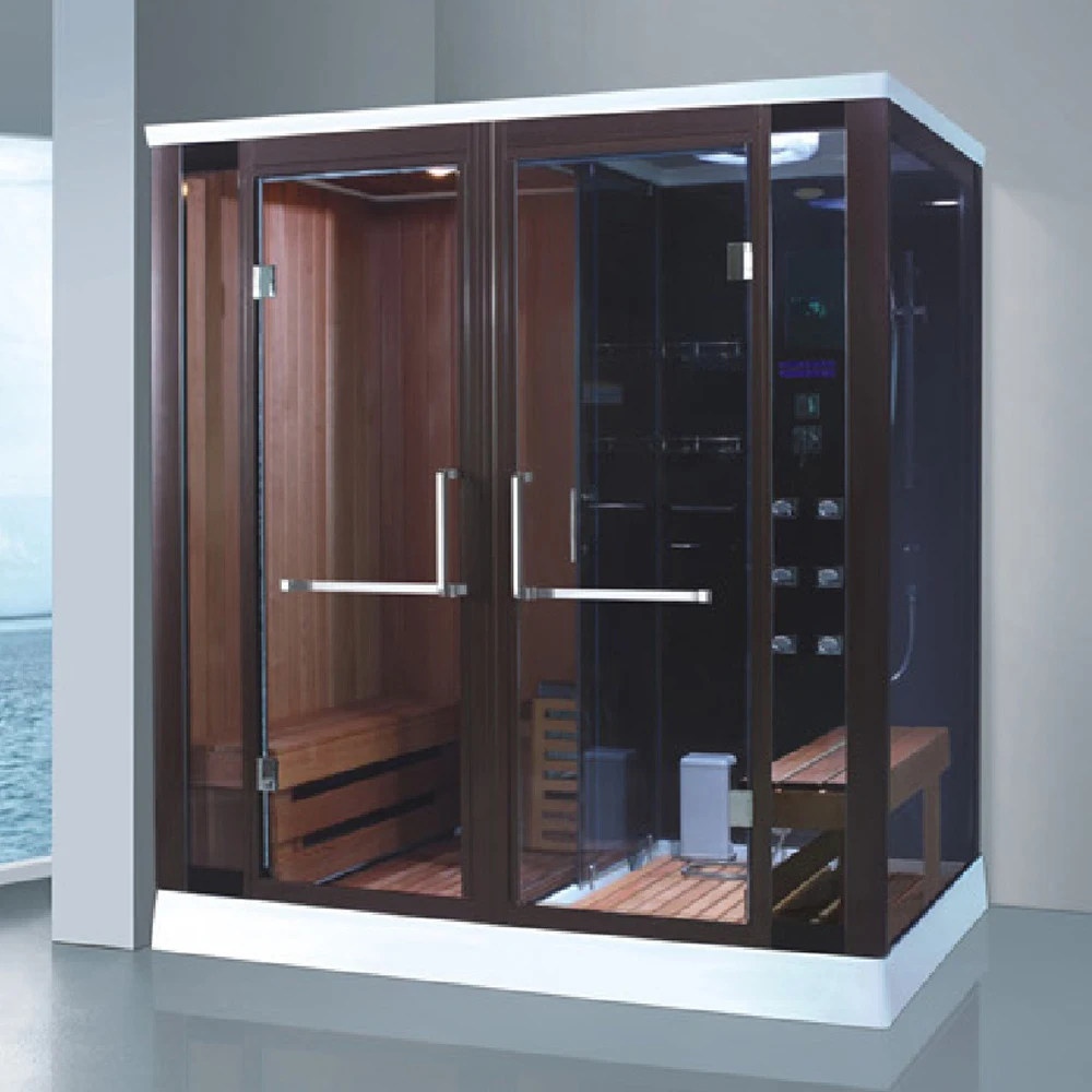 wood steam shower/ wooden steam cabinet/ wood sauna box steam bath