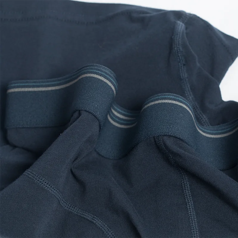 Custom logo Comfortable Breathable soft extended belt Solid underwear cotton plus size boxers