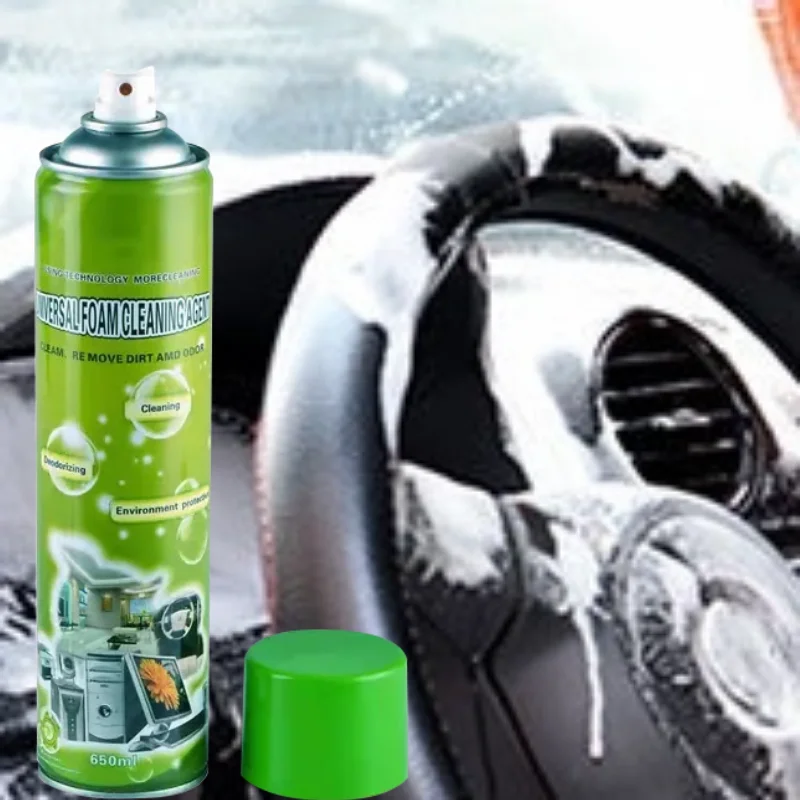 China factory price 650ml car cleaner foam spray foam cleaner car care multifunctional car foam cleaner