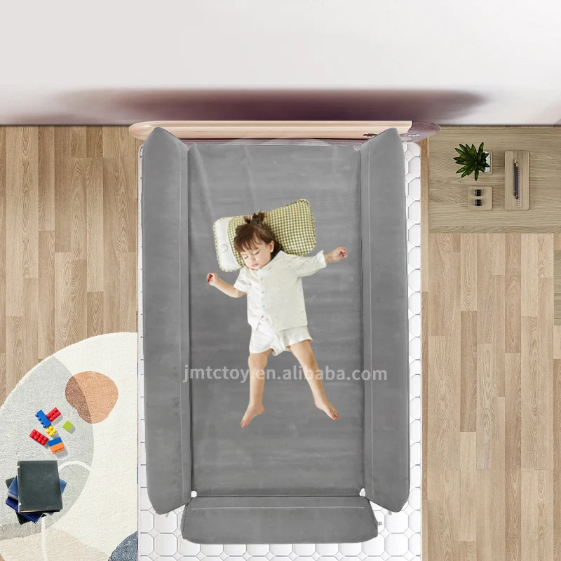 Three side baby sleeping protector inflatable kid bed guard playpen