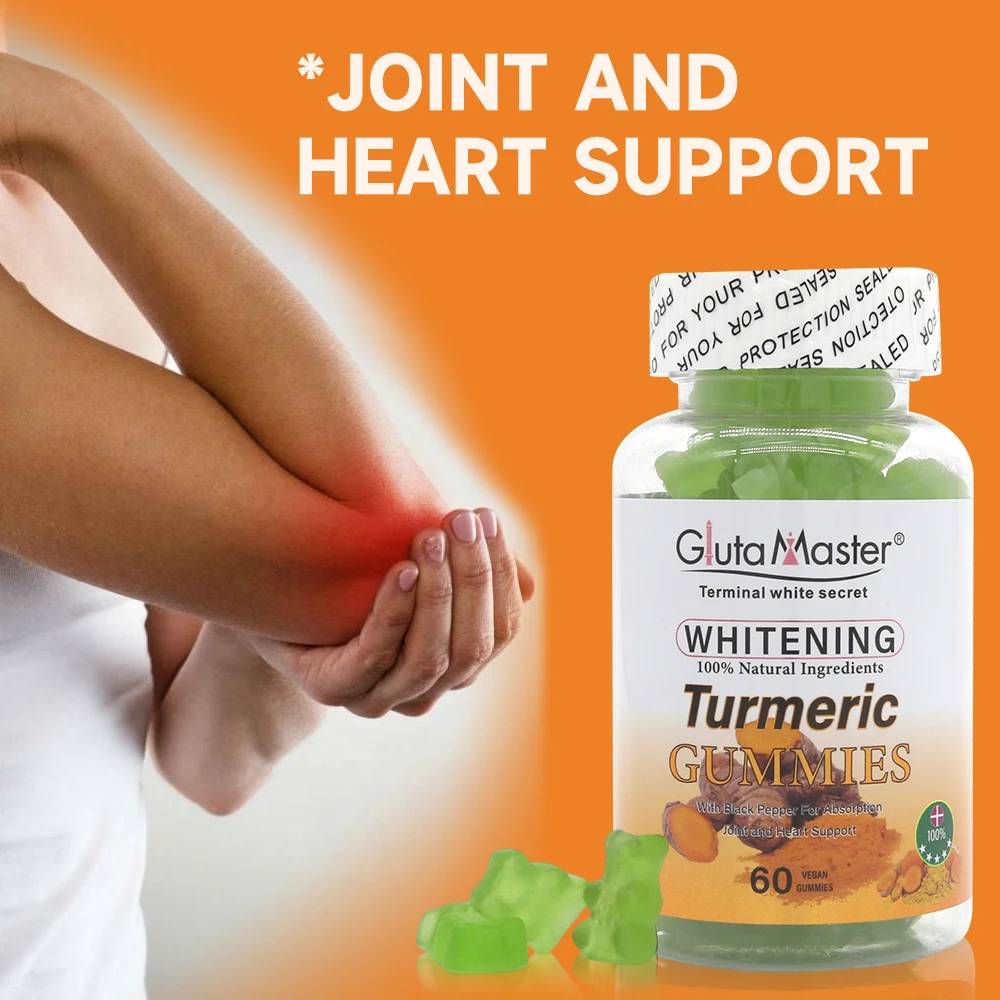Private Label Tumeric Gummies Vitamins Strenghtens Immune Defenses Boosts Whitening Skin Health Turmeric Gummies Supplement