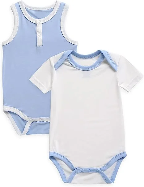 Custom factory manufacturer Wholesale organic bamboo infant toddler Sleepwear romper pajamas bamboo soft onesie baby romper