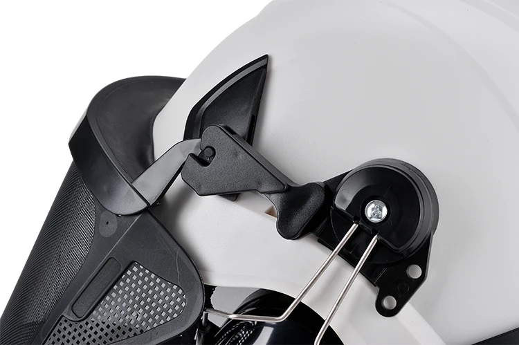 Mountaineering Rescue Sports Rock Climbing Safety Helmet Set with Face Shield and Earmuff