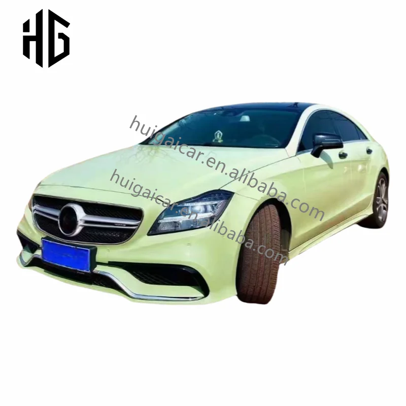 Upgrade 2018 Cls63 AMG Style Body Kit Front Rear Bumper Grill Assembly For Mercedes Cls W218 PP Materials