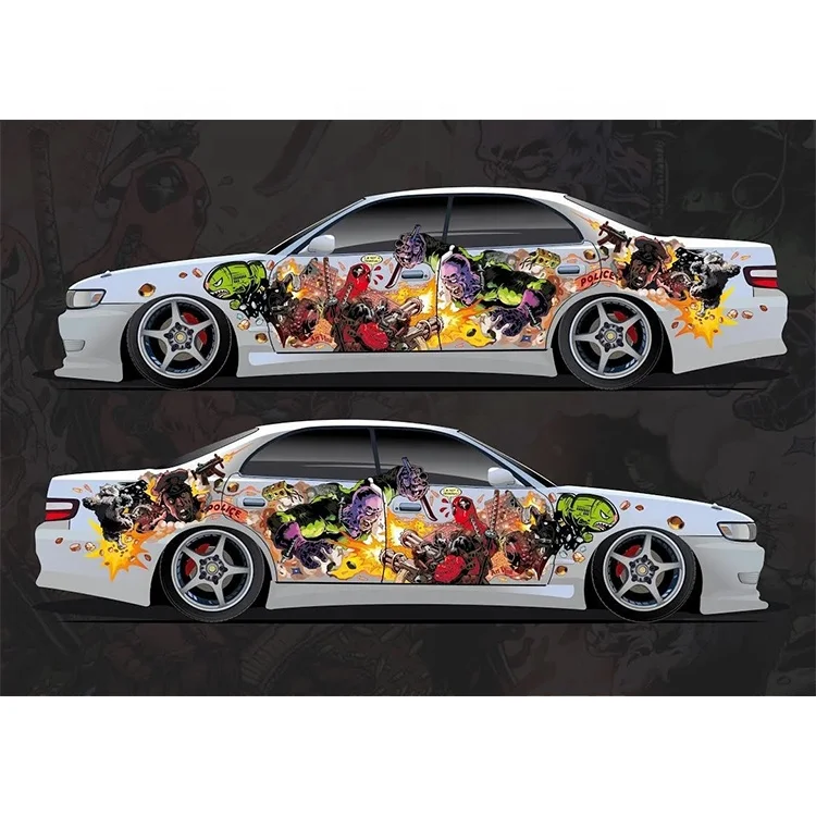 High Quality Car Vinyl Wrap Vehicle Custom Printing Car Body Sticker for Advertising