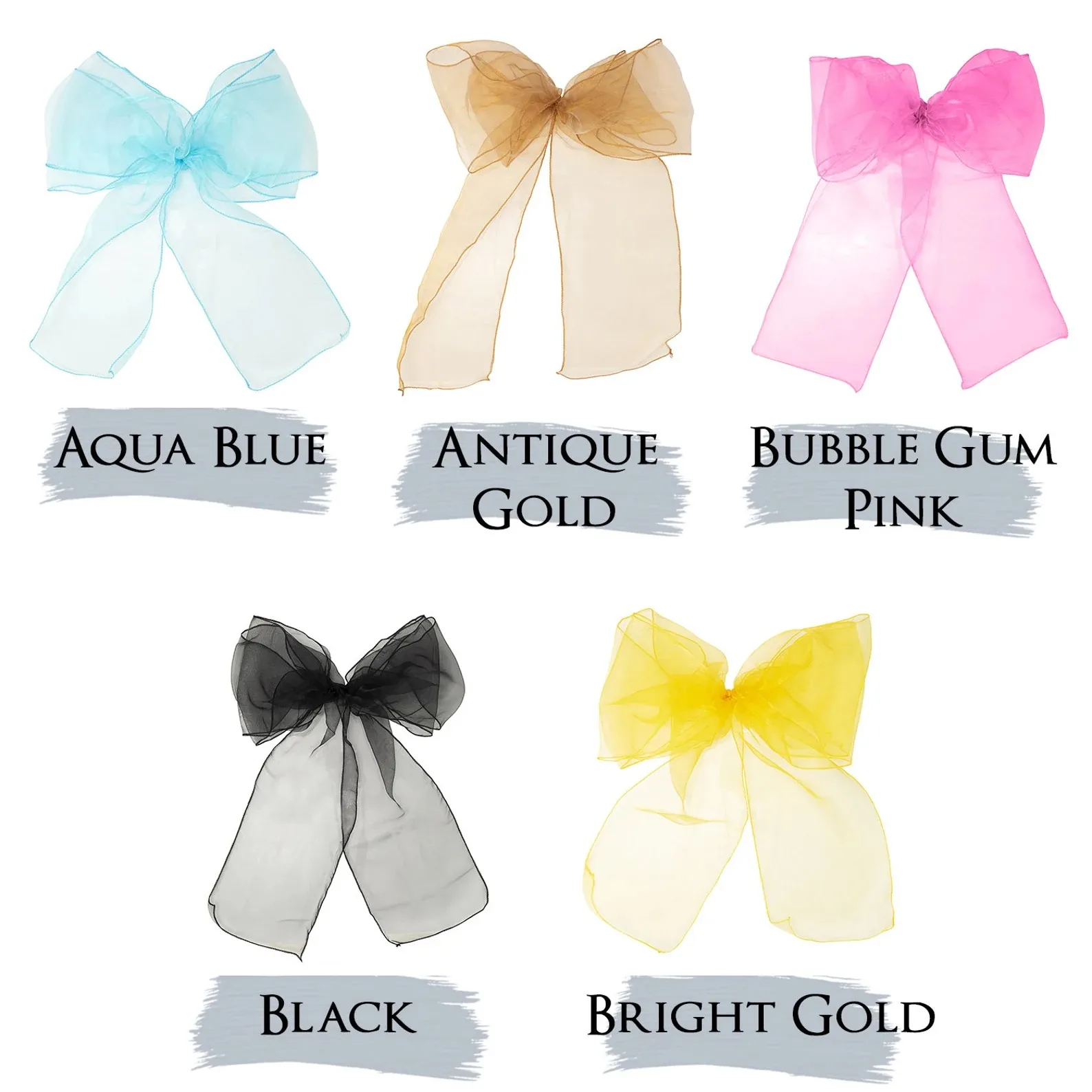 Organza Yarn Chair Cover Window Frame Chair Sashes for Reception Events Banquets Decoration