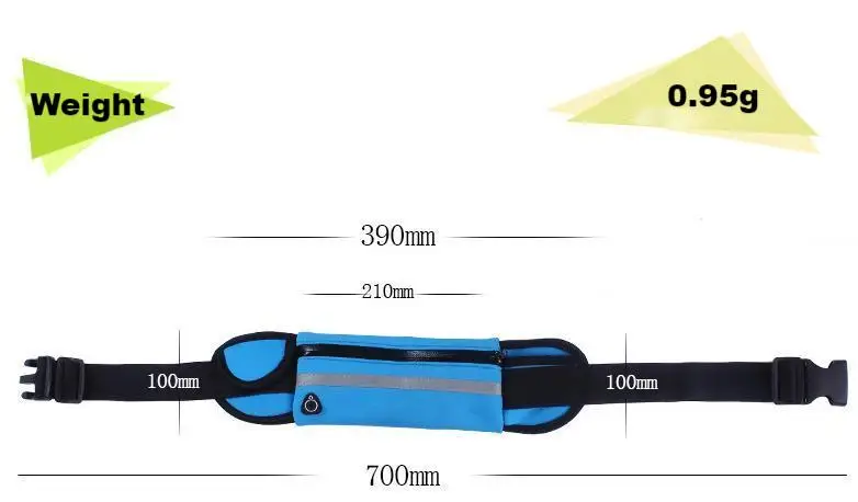 Multi-functional sports running belt waist bag crossbody shoulder bag for mobile phone waist bags