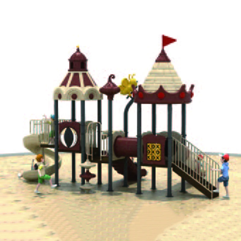 Popular outdoor new playground equipment with children Plastic slide toys for kids