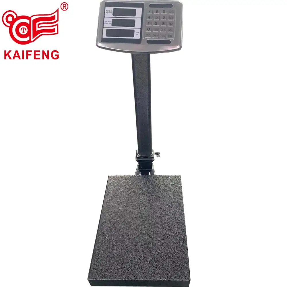 150kg /50g Electronic digital price computing platform bench scale stainless steel key corrugated steel platform