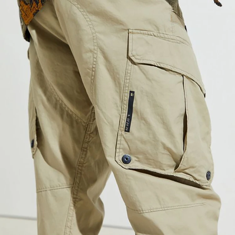 Оптовая продажа, повседневные мужские брюки, весенние спортивные экологически чистые однотонные мужские брюки-карго